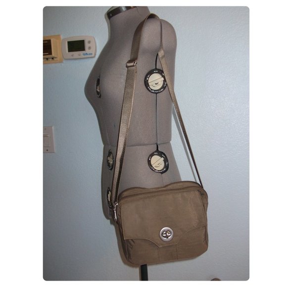 Baggallini Brown Crossbody Bagg Tote Satchel Purse - Picture 3 of 13